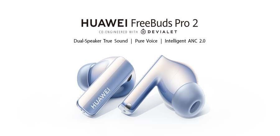 HUAWEI FreeBuds Pro 2 Wireless Earphone | Dual-Speaker True sound | Intelligent ANC 2.0 | Pure Voice
