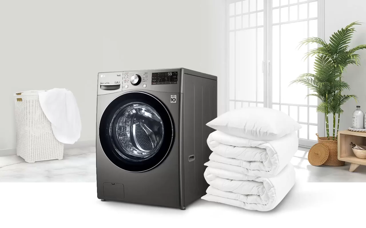 [Bulky] LG F2515RTGV AI Direct Drive and TurboWash Technology Front Load Combo, 15kg Washer + 8kg Dryer + Free 5 Boxes of Fiji detergent sheets + Free Delivery + Free Installation + Free Disposal