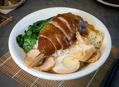 Marinated Goose Leg Rice