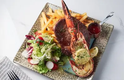 Rib Eye with Half Lobster