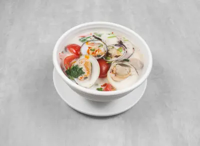 Clam Soup with Galangal and Coconut Milk