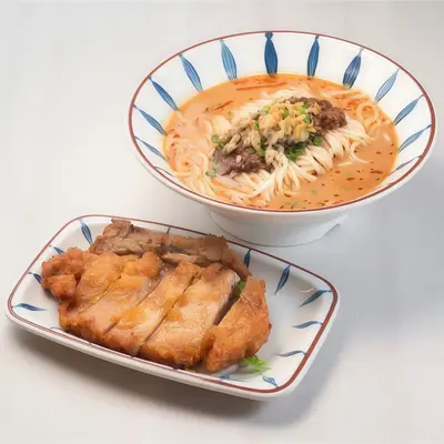 Deep-Fried Shanghainese Pork Chop Dan Dan Noodles