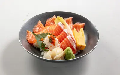 Salmon & Crab Meat Rice Bowl