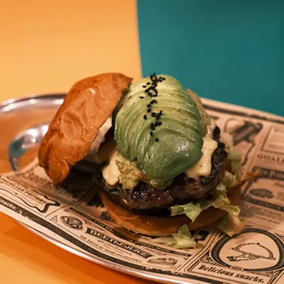 Avocado & Dry Aged Beef Burger