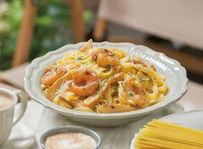 Chicken & Shrimp Fettuccine