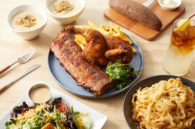 BBQ Half Ribs & Chicken Combo Set (For 2 Persons)