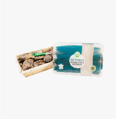 Huitres Marennes Oleron Chironfils French Fine De Claire Oyster Nr.3 24 Pieces