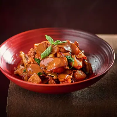 Porcini Mushroom Three Cups Chicken