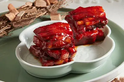 Braised Spare Ribs in Plum Sauce