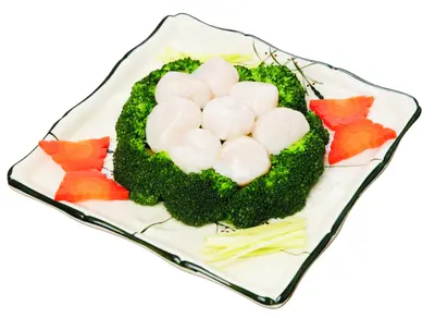 Stir-fried Broccoli with Scallops
