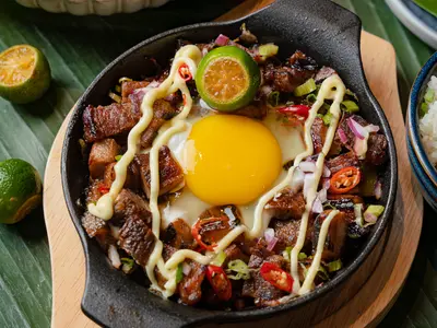 Pork Sisig with Rice or Salad