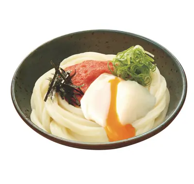 Udon with Hot Spring Egg & Seasoned Cod Roe