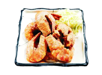 Fried Prawn with Salted Egg